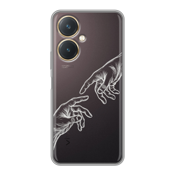 Силиконовый чехол на Vivo Y27 4G с принтом Сотворение мира Силиконовый чехол на Vivo Y27 4G с принтом Сотворение мира