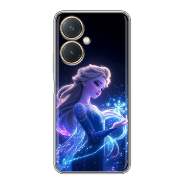 Силиконовый чехол на Vivo Y27 4G с принтом Холодное сердце Frozen