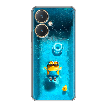 Силиконовый чехол на Vivo Y27 4G с принтом Миньоны Силиконовый чехол на Vivo Y27 4G с принтом Миньоны