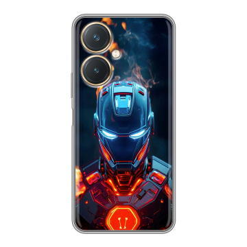 Силиконовый чехол на Vivo Y27 4G с принтом IronMan Железный человек