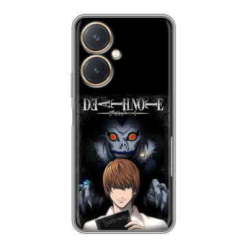 Силиконовый чехол на Vivo Y27 4G с принтом Death note Тетрадь смерти Силиконовый чехол на Vivo Y27 4G с принтом Death note Тетрадь смерти