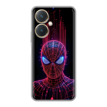 Силиконовый чехол на Vivo Y27 4G с принтом Spiderman Человек паук