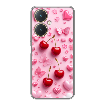 Силиконовый чехол на Vivo Y27 4G с принтом для девочек