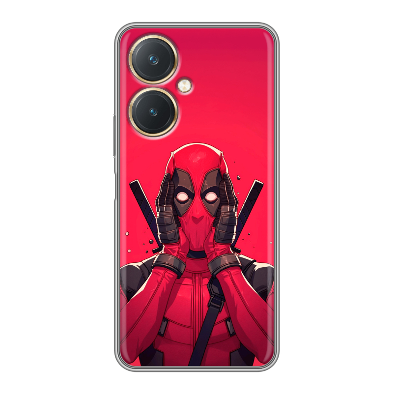 Силиконовый чехол на Vivo Y27 4G с принтом Дедпул Deadpool Силиконовый чехол на Vivo Y27 4G с принтом Дедпул Deadpool