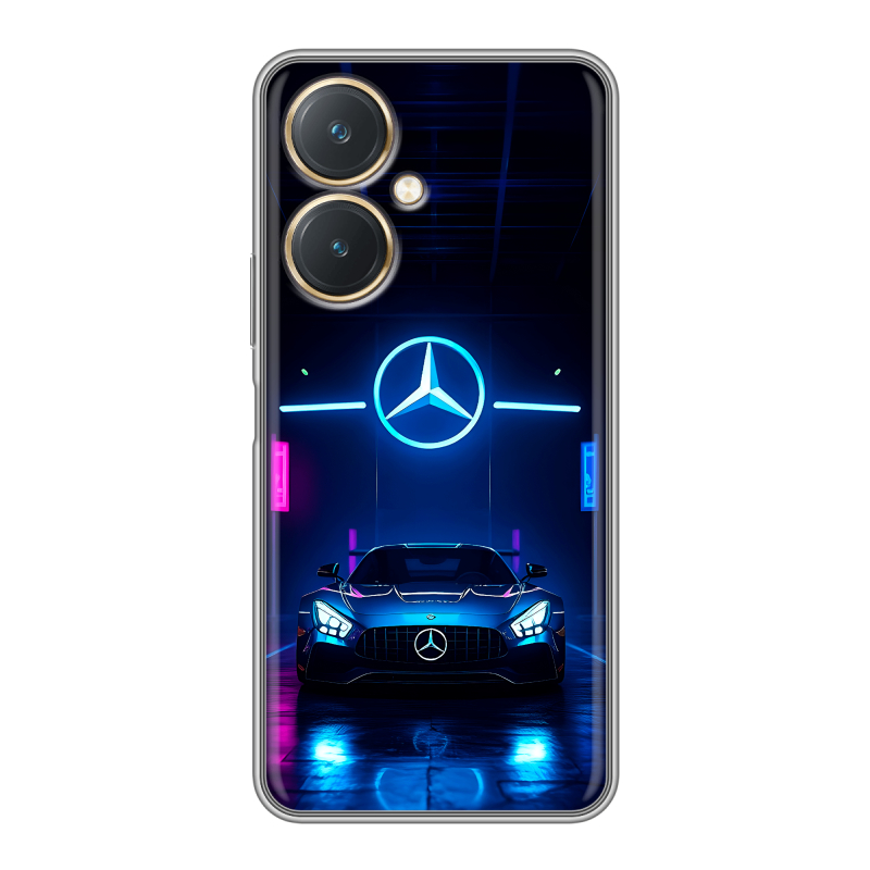 Силиконовый чехол на Vivo Y27 4G с принтом Mercedes Мерседес Силиконовый чехол на Vivo Y27 4G с принтом Mercedes Мерседес