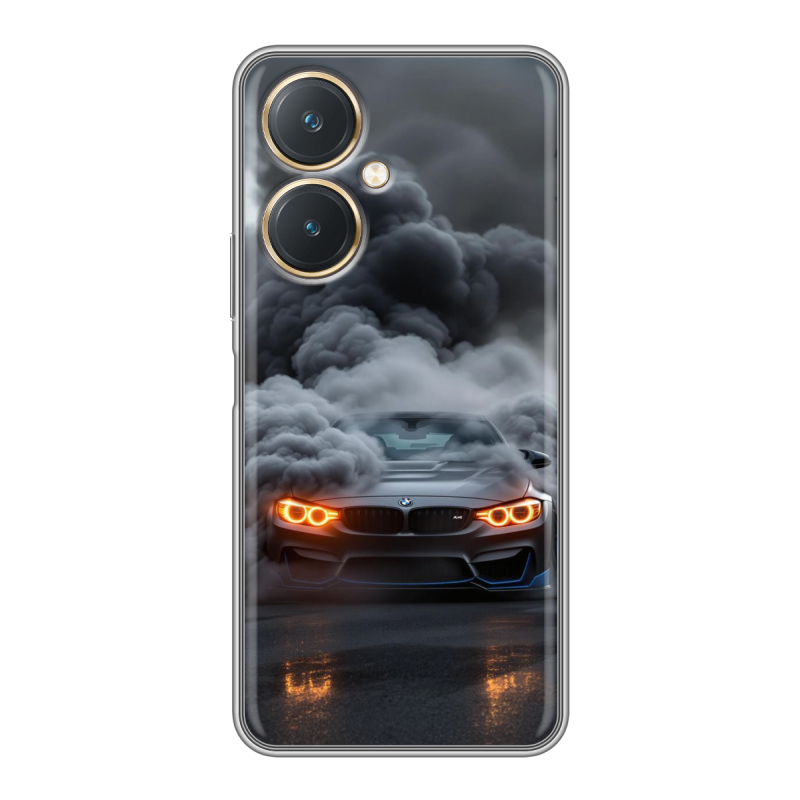 Силиконовый чехол на Vivo Y27 4G с принтом BMW БМВ Силиконовый чехол на Vivo Y27 4G с принтом BMW БМВ