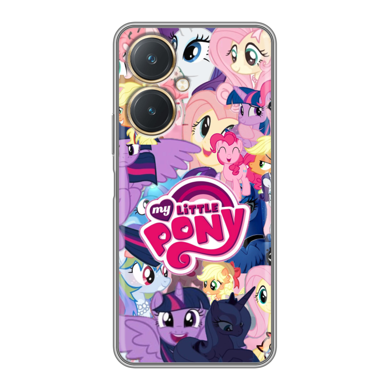 Силиконовый чехол на Vivo Y27 4G с принтом My little pony Дружба чудо Силиконовый чехол на Vivo Y27 4G с принтом My little pony Дружба чудо