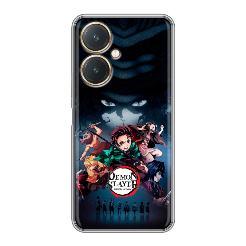 Силиконовый чехол на Vivo Y27 4G с принтом Demon Slayer Клинок рассекающий демонов Силиконовый чехол на Vivo Y27 4G с принтом Demon Slayer Клинок рассекающий демонов
