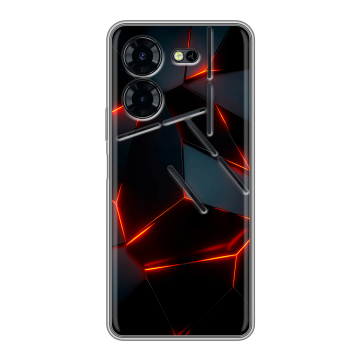 Силиконовый чехол на Tecno Pova 5 Pro с принтом Яркие абстракции Силиконовый чехол на Tecno Pova 5 Pro с принтом Яркие абстракции