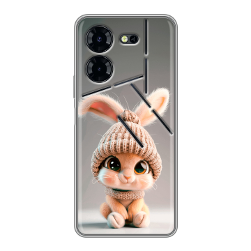 Силиконовый чехол на Tecno Pova 5 Pro с принтом Кролик
