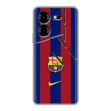 Силиконовый чехол на Tecno Pova 5 Pro с принтом Барселона Barcelona