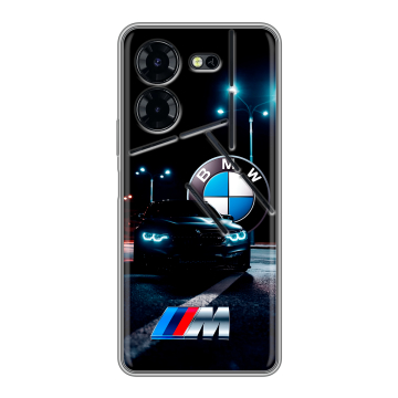 Силиконовый чехол на Tecno Pova 5 Pro с принтом БМВ BMW