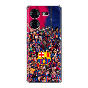 Силиконовый чехол на Tecno Pova 5 Pro с принтом Барселона Barcelona