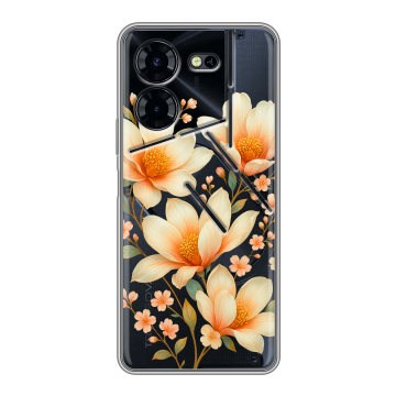 Силиконовый чехол на Tecno Pova 5 Pro с принтом Цветы