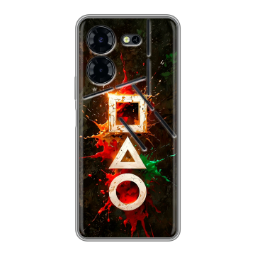 Силиконовый чехол на Tecno Pova 5 Pro с принтом Squid Game Игра кальмара