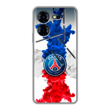 Силиконовый чехол на Tecno Pova 5 Pro с принтом PSG ПСЖ
