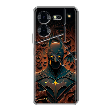 Силиконовый чехол на Tecno Pova 5 Pro с принтом Batman Бэтмен