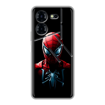 Силиконовый чехол на Tecno Pova 5 Pro с принтом Spiderman Человек паук
