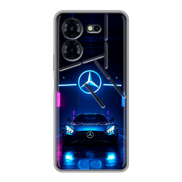 Силиконовый чехол на Tecno Pova 5 Pro с принтом Mercedes Мерседес Силиконовый чехол на Tecno Pova 5 Pro с принтом Mercedes Мерседес