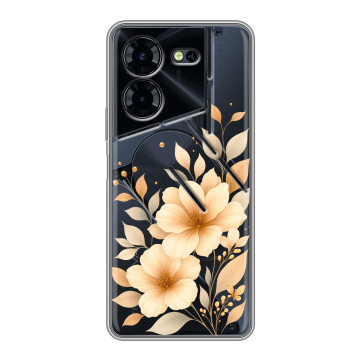 Силиконовый чехол на Tecno Pova 5 Pro с принтом для девушки