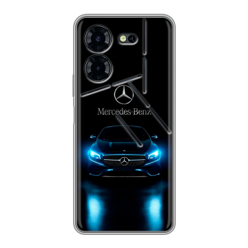 Силиконовый чехол на Tecno Pova 5 Pro с принтом Mercedes Мерседес