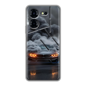 Силиконовый чехол на Tecno Pova 5 Pro с принтом BMW БМВ