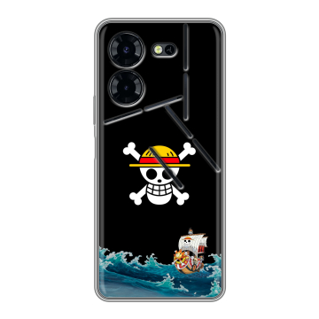 Силиконовый чехол на Tecno Pova 5 Pro с принтом One Piece Ван Пис Силиконовый чехол на Tecno Pova 5 Pro с принтом One Piece Ван Пис