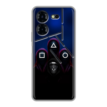 Силиконовый чехол на Tecno Pova 5 Pro с принтом Игра Кальмара