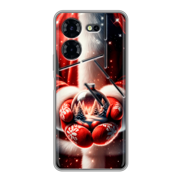 Силиконовый чехол на Tecno Pova 5 Pro с принтом Новый год