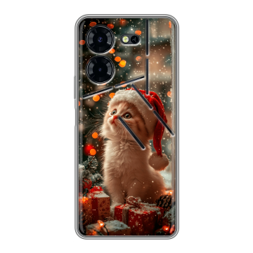 Силиконовый чехол на Tecno Pova 5 Pro с принтом Новый год