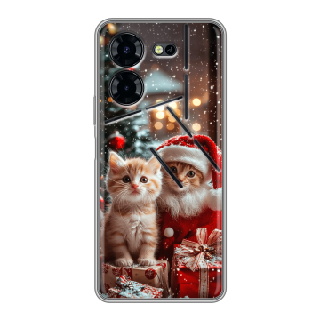 Силиконовый чехол на Tecno Pova 5 Pro с принтом Новый год
