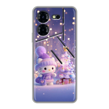Силиконовый чехол на Tecno Pova 5 Pro с принтом Новый год