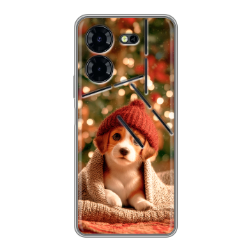 Силиконовый чехол на Tecno Pova 5 Pro с принтом Новый год