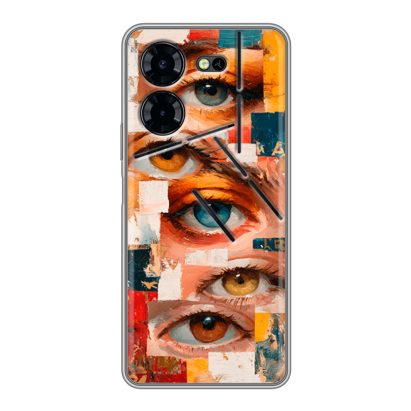 Силиконовый чехол на Tecno Pova 5 Pro с принтом Модный принт Силиконовый чехол на Tecno Pova 5 Pro с принтом Модный принт