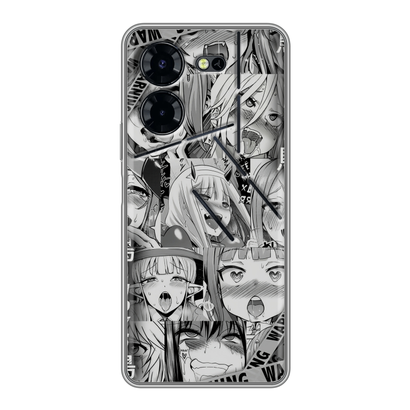 Силиконовый чехол на Tecno Pova 5 Pro с принтом Ahegao Ахегао Аниме Силиконовый чехол на Tecno Pova 5 Pro с принтом Ahegao Ахегао Аниме