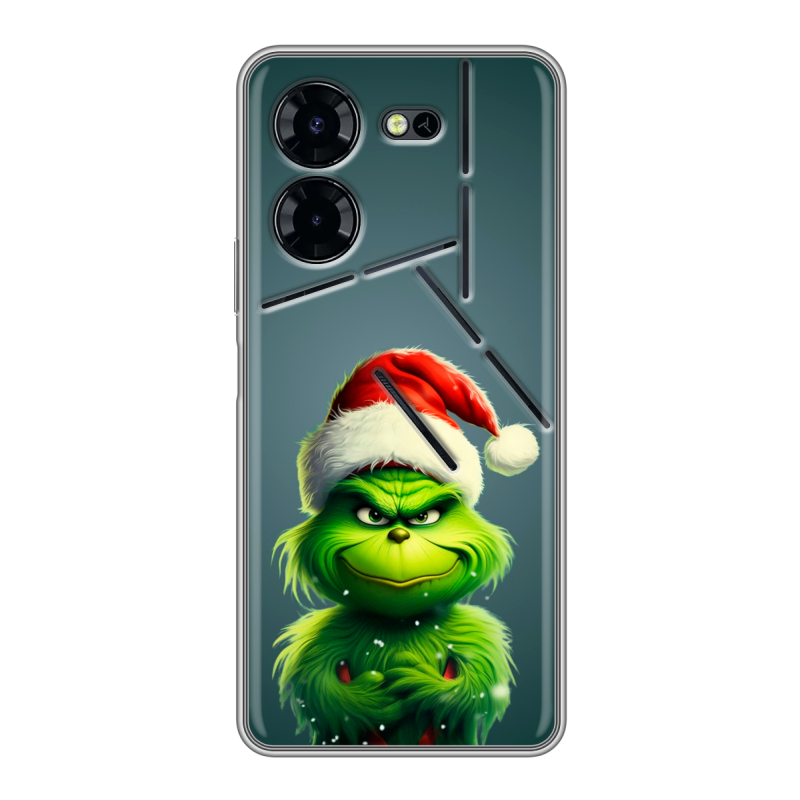 Силиконовый чехол на Tecno Pova 5 Pro с принтом Новый год Силиконовый чехол на Tecno Pova 5 Pro с принтом Новый год