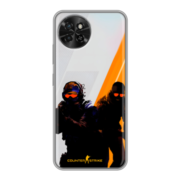 Силиконовый чехол на Itel S23 с принтом Контер страйк Counter strike Силиконовый чехол на Itel S23 с принтом Контер страйк Counter strike