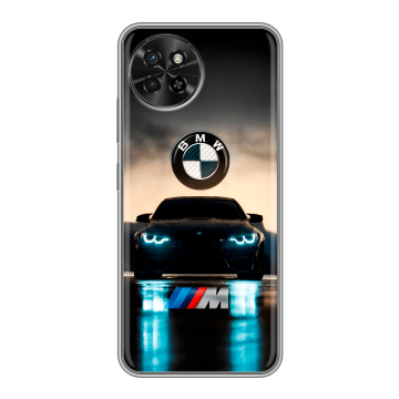Силиконовый чехол на Itel S23 с принтом БМВ BMW
