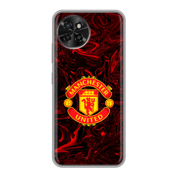 Силиконовый чехол на Itel S23 с принтом Manchester United