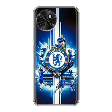 Силиконовый чехол на Itel S23 с принтом Chelsea Челси