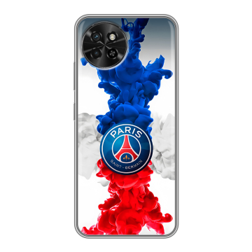 Силиконовый чехол на Itel S23 с принтом PSG ПСЖ