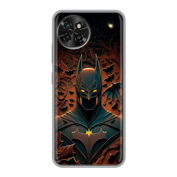 Силиконовый чехол на Itel S23 с принтом Batman Бэтмен