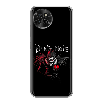 Силиконовый чехол на Itel S23 с принтом Death note Тетрадь смерти Силиконовый чехол на Itel S23 с принтом Death note Тетрадь смерти