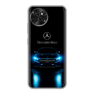 Силиконовый чехол на Itel S23 с принтом Mercedes Мерседес Силиконовый чехол на Itel S23 с принтом Mercedes Мерседес