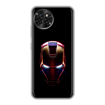 Силиконовый чехол на Itel S23 с принтом IronMan Железный человек Силиконовый чехол на Itel S23 с принтом IronMan Железный человек