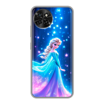 Силиконовый чехол на Itel S23 с принтом Холодное сердце Frozen Силиконовый чехол на Itel S23 с принтом Холодное сердце Frozen