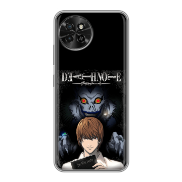 Силиконовый чехол на Itel S23 с принтом Death note Тетрадь смерти