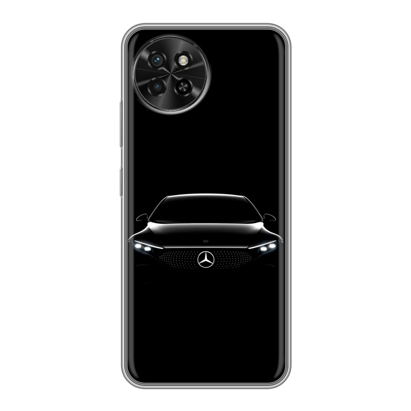 Силиконовый чехол на Itel S23 с принтом Mercedes Мерседес Силиконовый чехол на Itel S23 с принтом Mercedes Мерседес