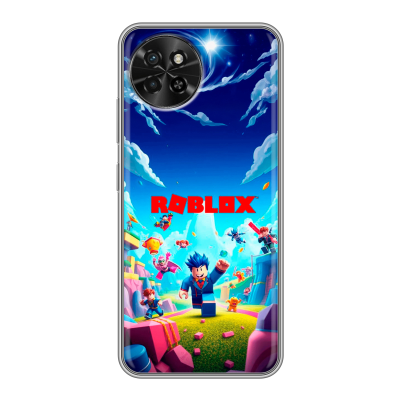 Силиконовый чехол на Itel S23 с принтом Roblox Роблокс Силиконовый чехол на Itel S23 с принтом Roblox Роблокс