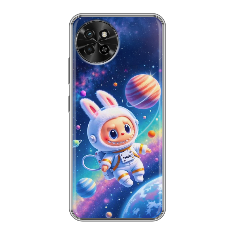 Силиконовый чехол на Itel S23 с принтом Labubu Лабубу Силиконовый чехол на Itel S23 с принтом Labubu Лабубу